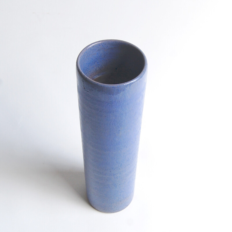 Vase rouleau vintage en céramique par Antonio Lampecco, 1990-2000