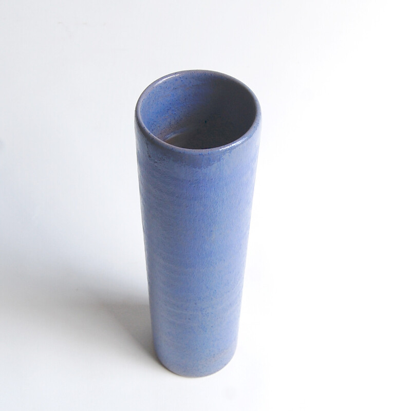 Vintage ceramic scroll vase by Antonio Lampecco, 1990-2000