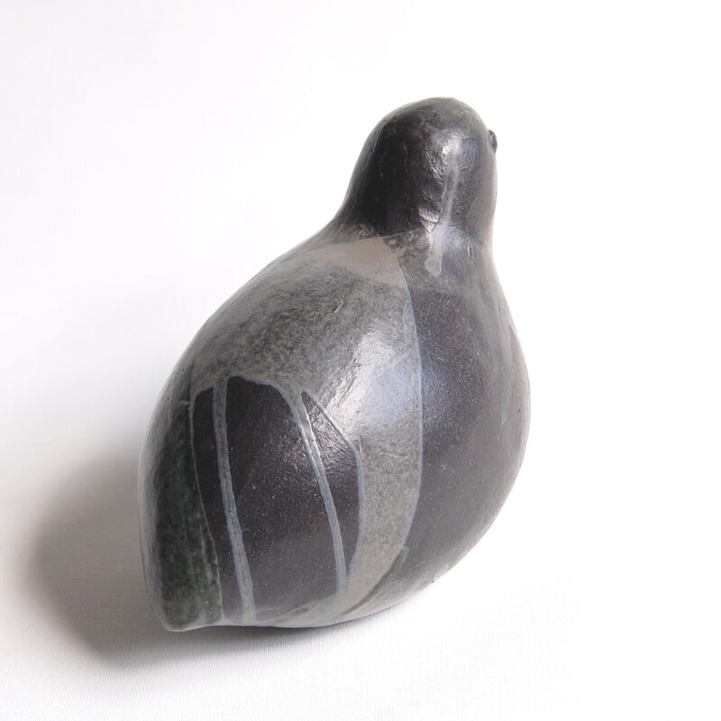 Vintage zoomorphic ceramic in Bird by Thèrèse Hauptmann, 1990