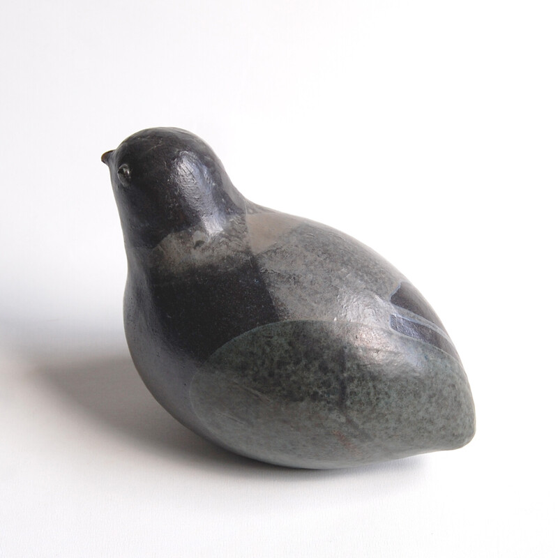 Vintage zoomorphic ceramic in Bird by Thèrèse Hauptmann, 1990