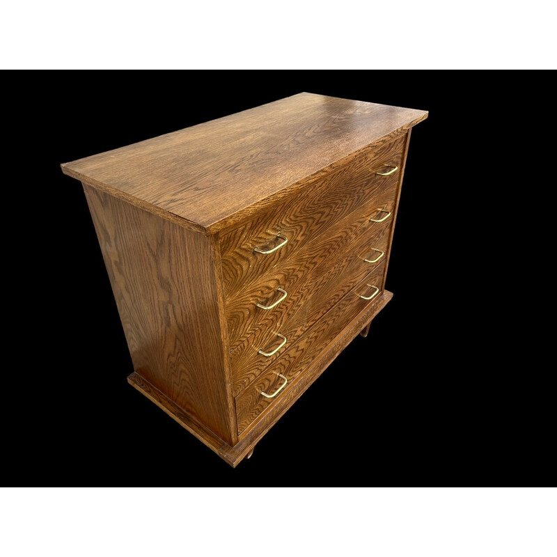 Vintage oakwood chest of drawers, 1950