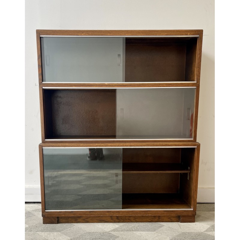 Vintage glass sectional bookcase by Minty, Vereinigtes Königreich 1960-1970