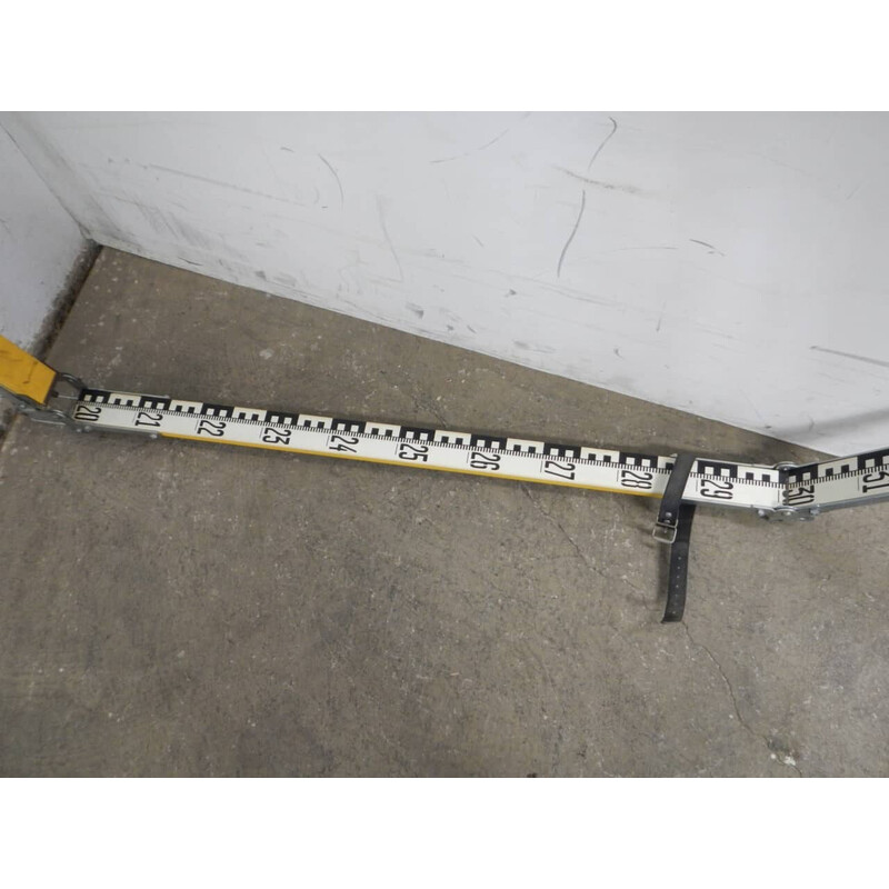 Vintage aluminum metric rod