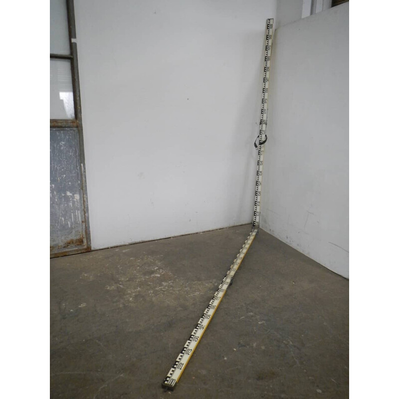 Vintage aluminum metric rod