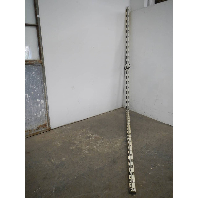 Vintage aluminum metric rod