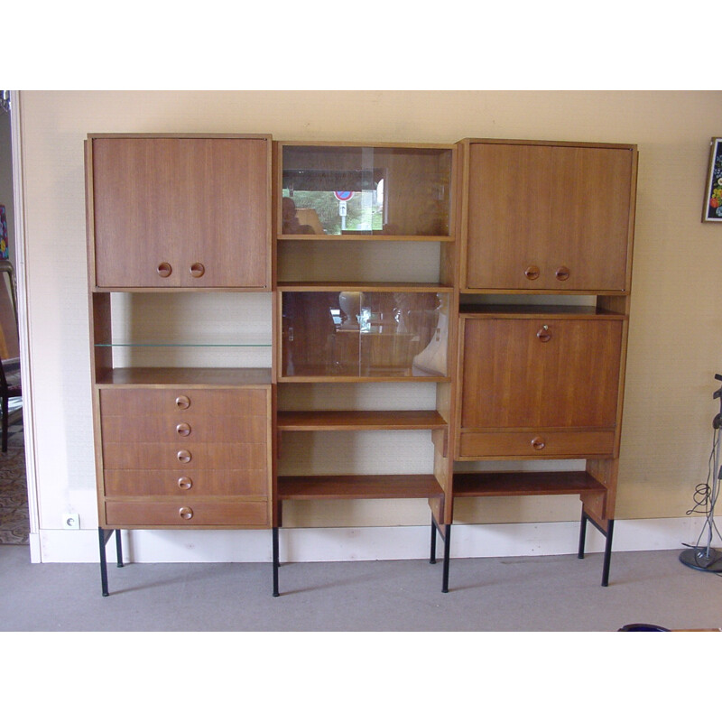 Vintage teak bookcase  - 1970s