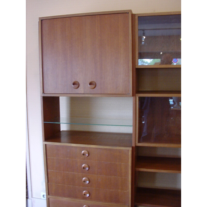 Vintage teak bookcase  - 1970s