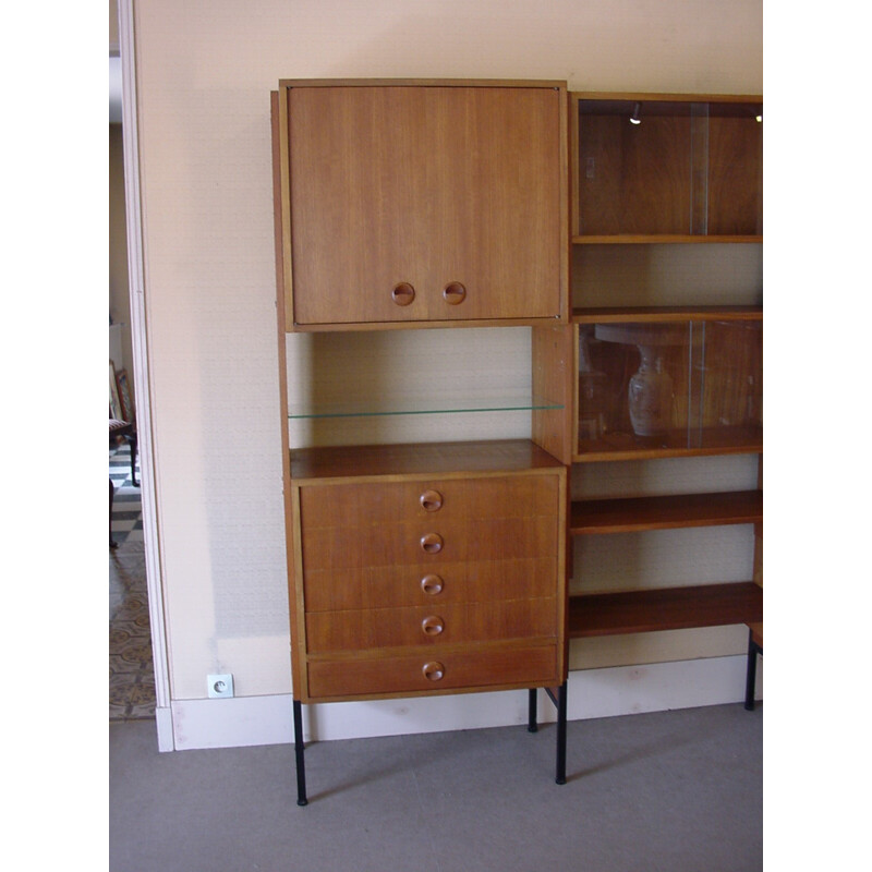 Vintage teak bookcase  - 1970s