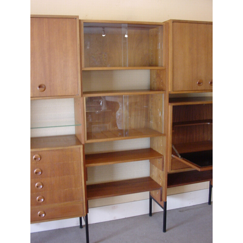 Vintage teak bookcase  - 1970s