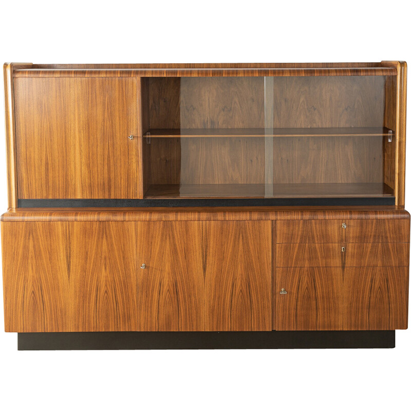 Vintage tweedelig highboard, Duitsland1950s