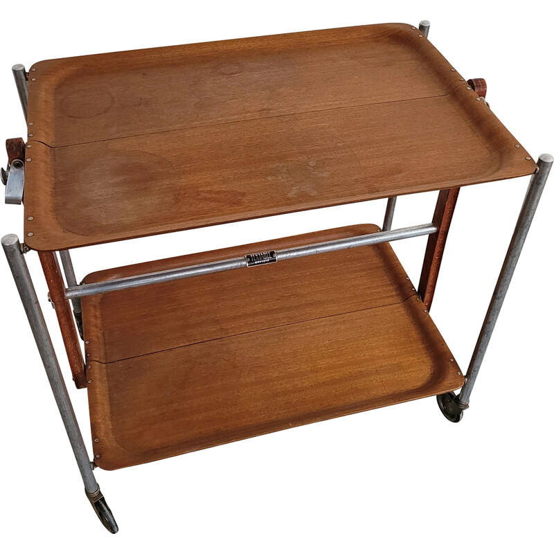 Textable vintage folding serving table, 1960