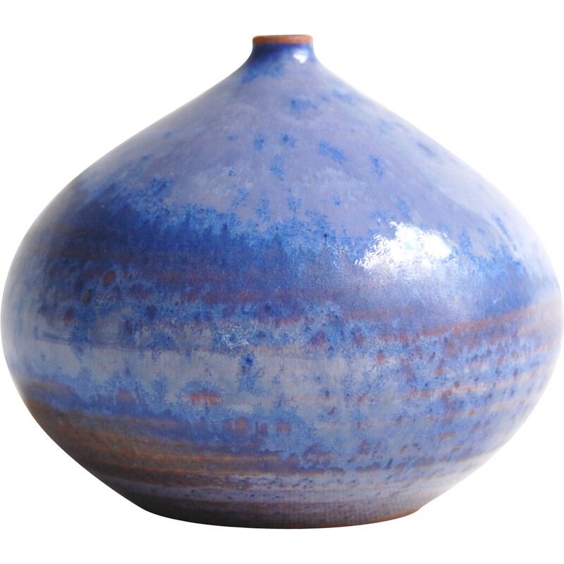 Jarra de figo vintage em cerâmica de Antonio Lampecco, 1970-1980