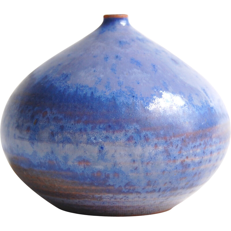 Vintage fig vase in ceramic by Antonio Lampecco, 1970-1980