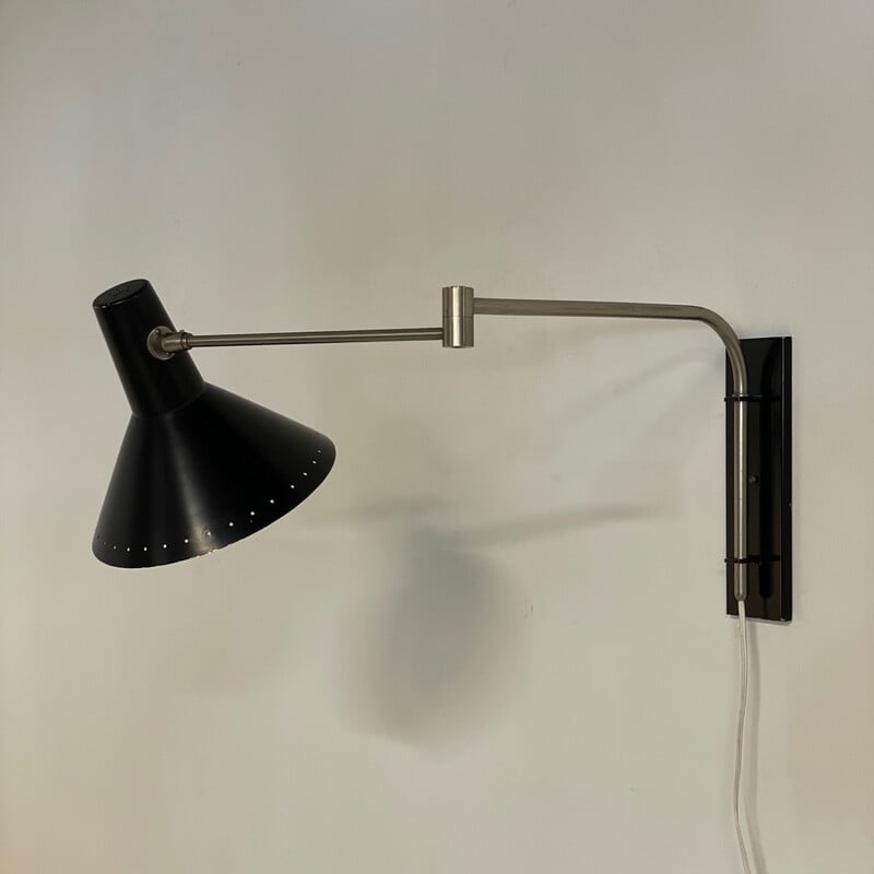Vintage Swing arm wall lamp by Artimeta, 1950s