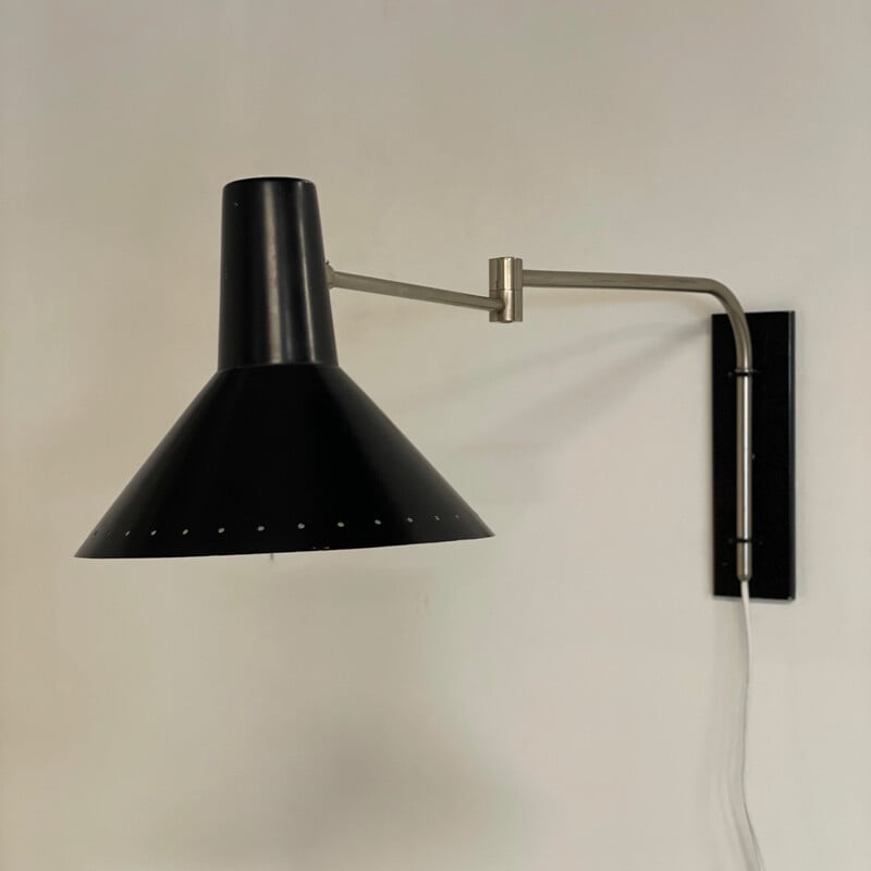 Vintage Swing arm wall lamp by Artimeta, 1950s