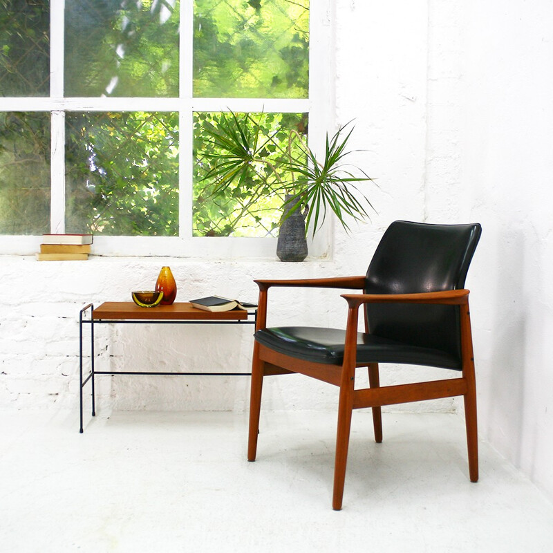 Teak armchair by Grete Jalk for Glostrup Møbekfabrik - 1950s