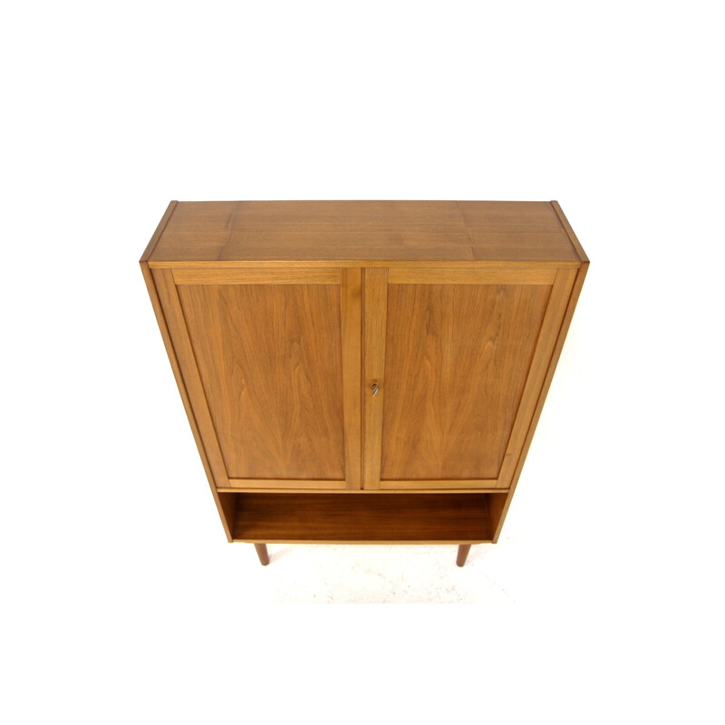 Vintage walnut cabinet, Sweden 1960