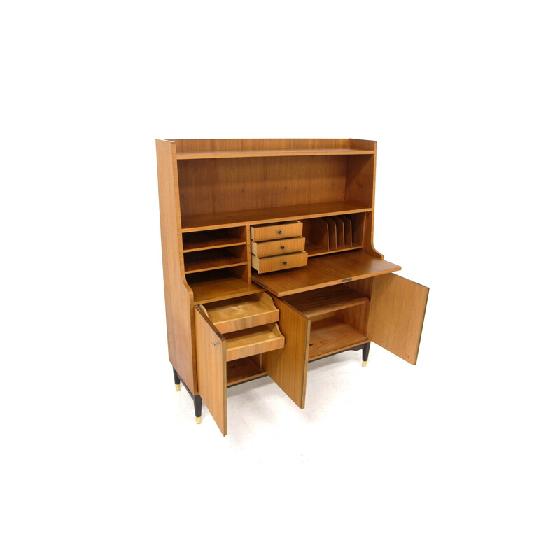 Vintage teak secretary, Sweden 1960