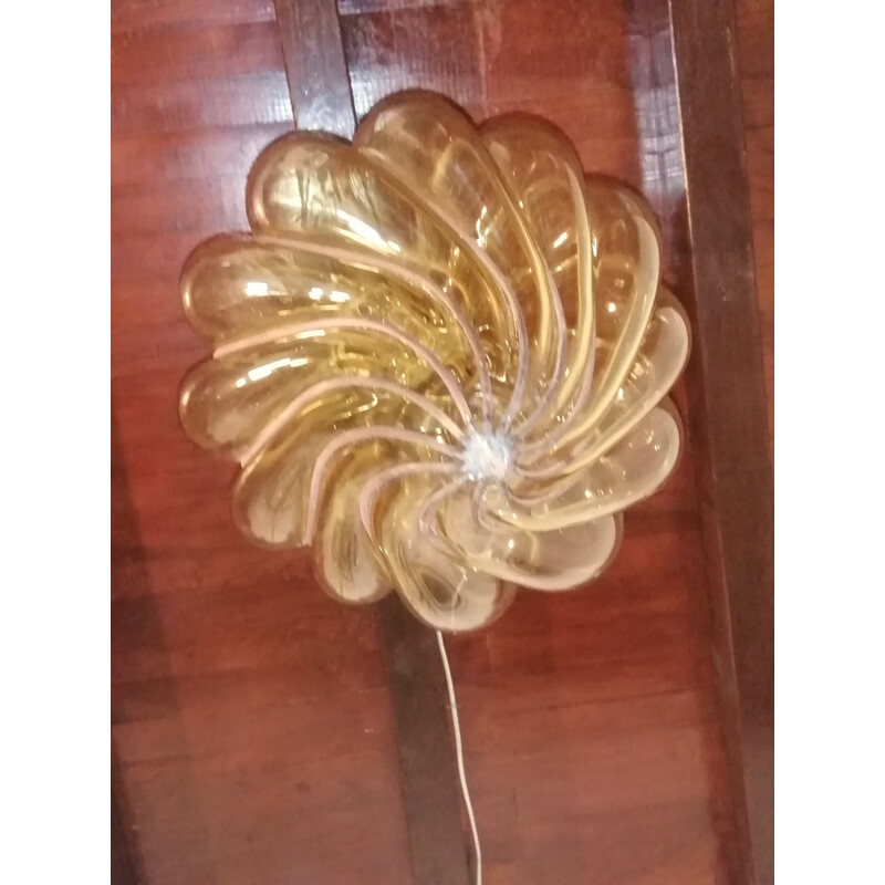 Vintage Murano glass spiral lantern by Gianni Seguso, 1960s