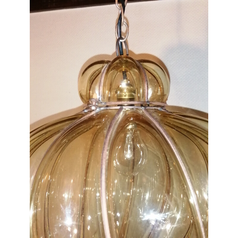 Vintage Murano glass spiral lantern by Gianni Seguso, 1960s