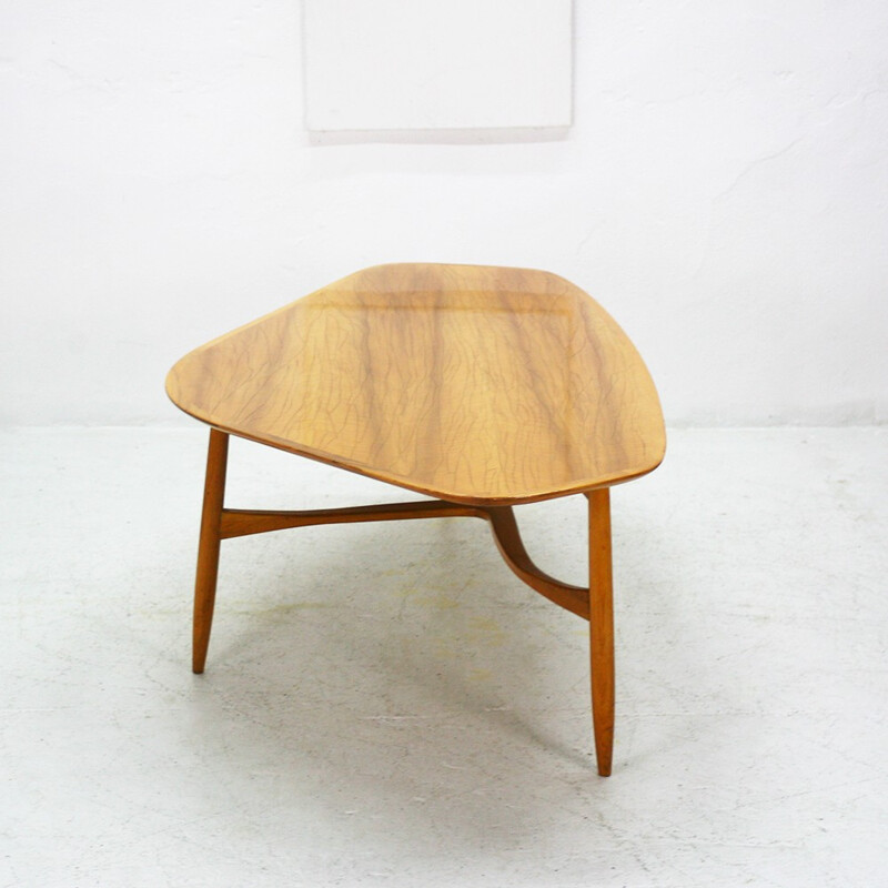 Coffee table walnut and beech by Svante Skogh - 1950s