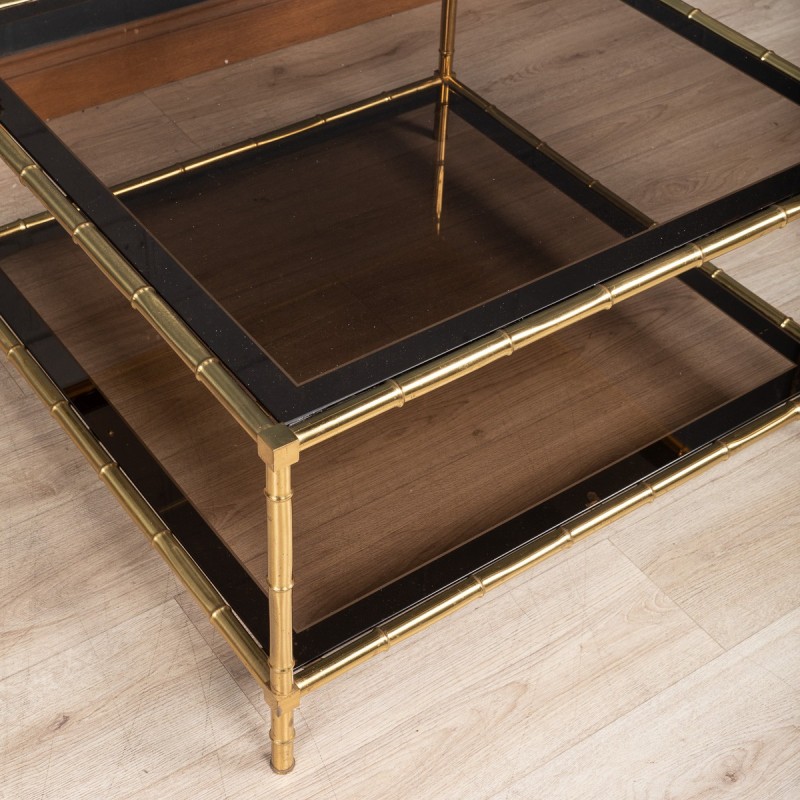 Vintage coffee table by Maison Jansen, France 1970