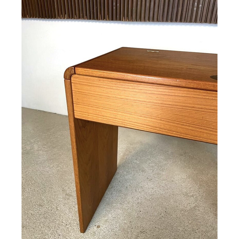 Vintage Deense secretaire in teak door Arne Wahl Iversen voor Vinde Møbelfabrik, jaren 1960