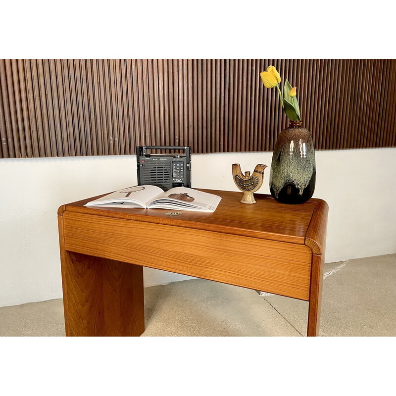 Vintage Danish secretary in teak by Arne Wahl Iversen for Vinde Møbelfabrik, 1960s