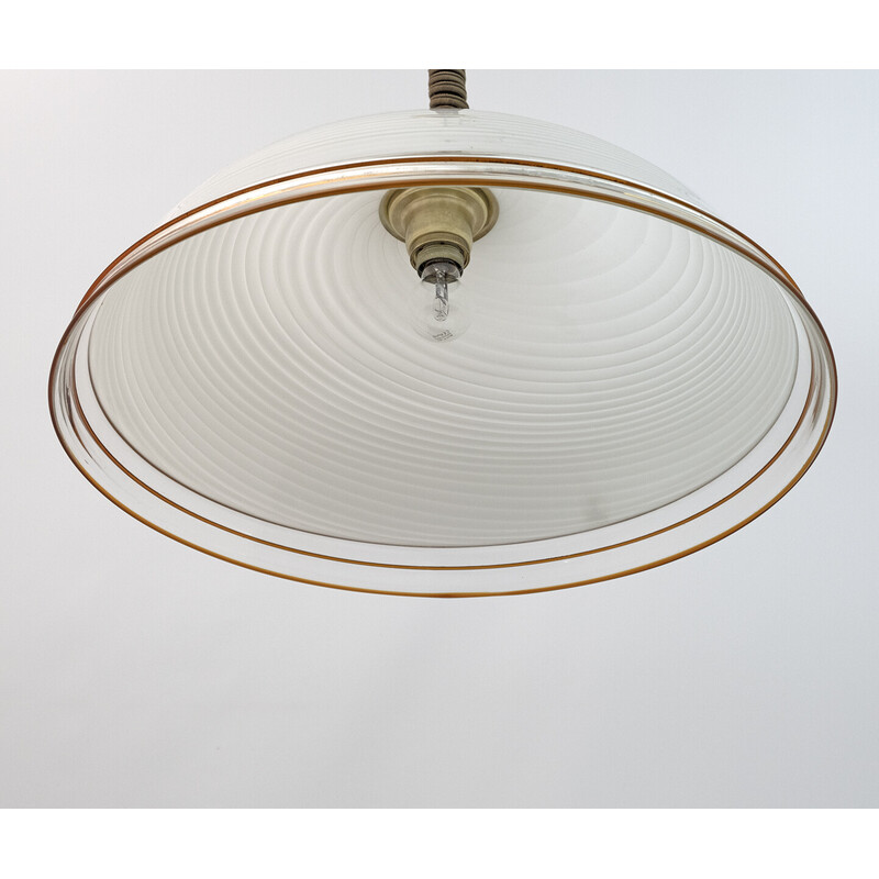 Midden-eeuwse Italiaanse Murano glazen hanglamp van Vetri Murano, 1970