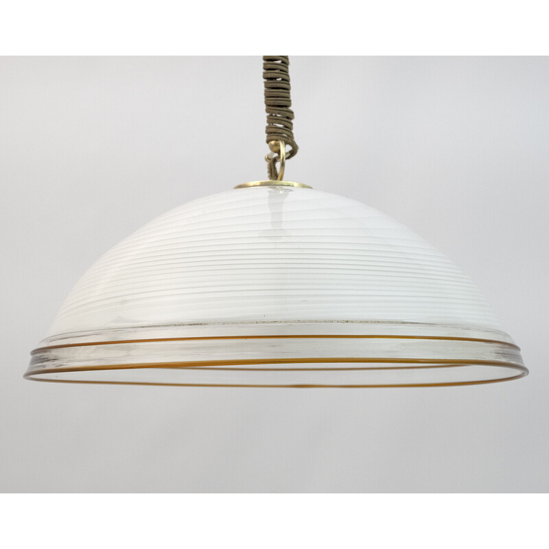 Mid-century Italian Murano glass pendant lamp by Vetri Murano, 1970s