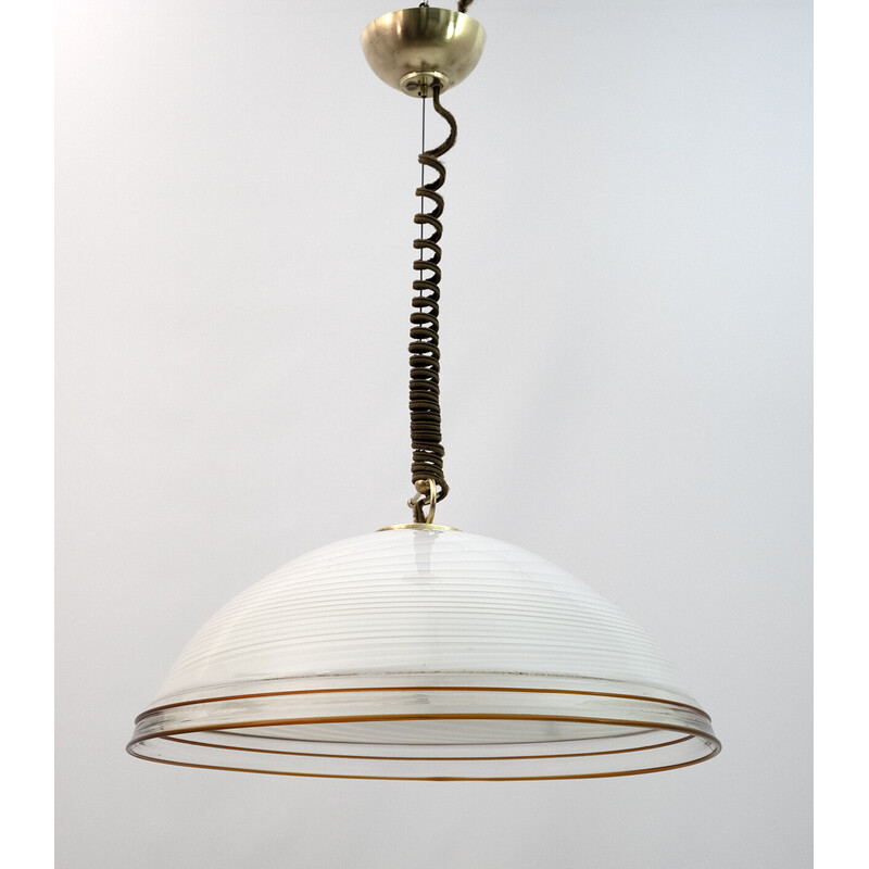 Mid-century Italian Murano glass pendant lamp by Vetri Murano, 1970s