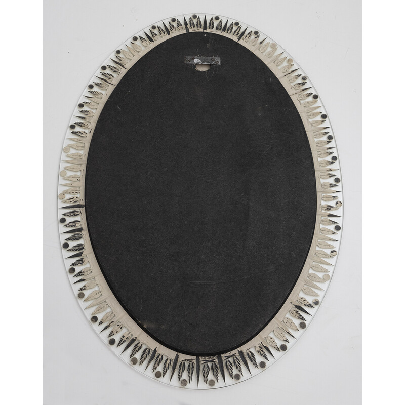 Mid-century Italian ground and gilded mirror, 1960s