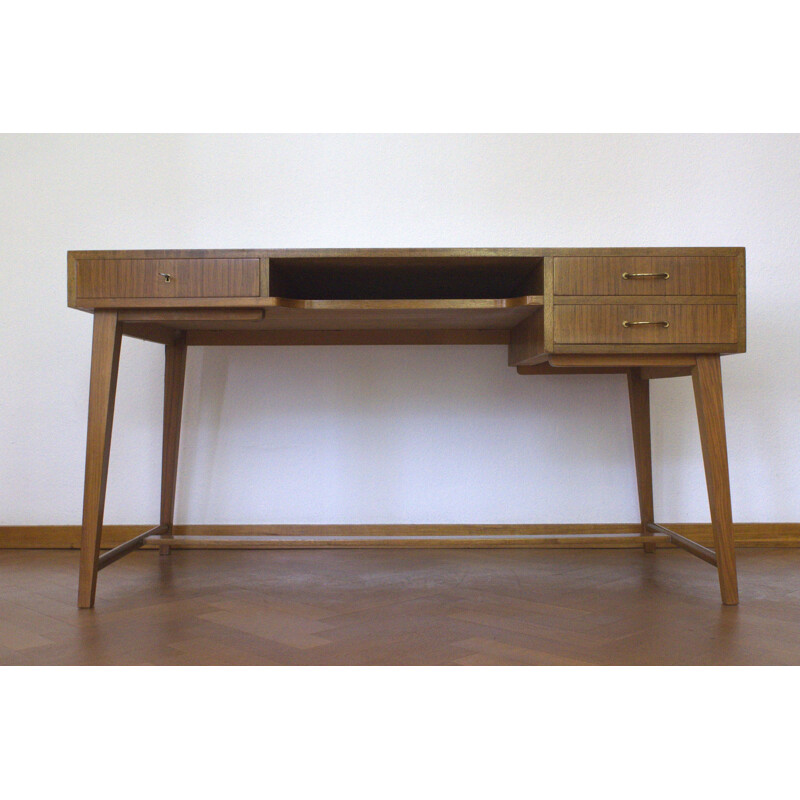 Walnut Desk by Georg Satink for WK Moebel, Model 468 - 1950s