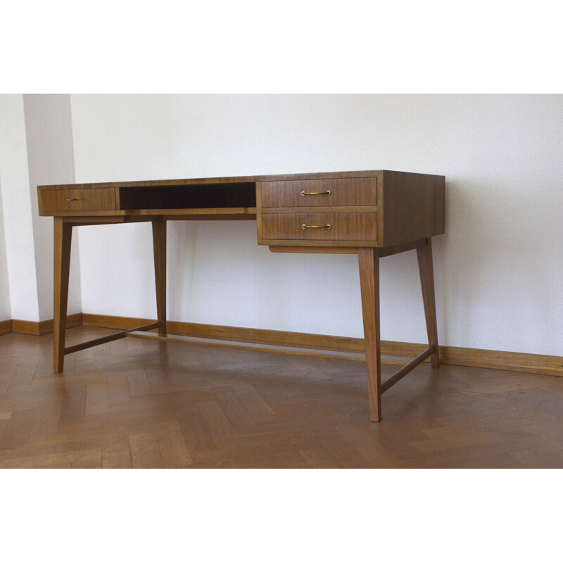 Walnut Desk by Georg Satink for WK Moebel, Model 468 - 1950s