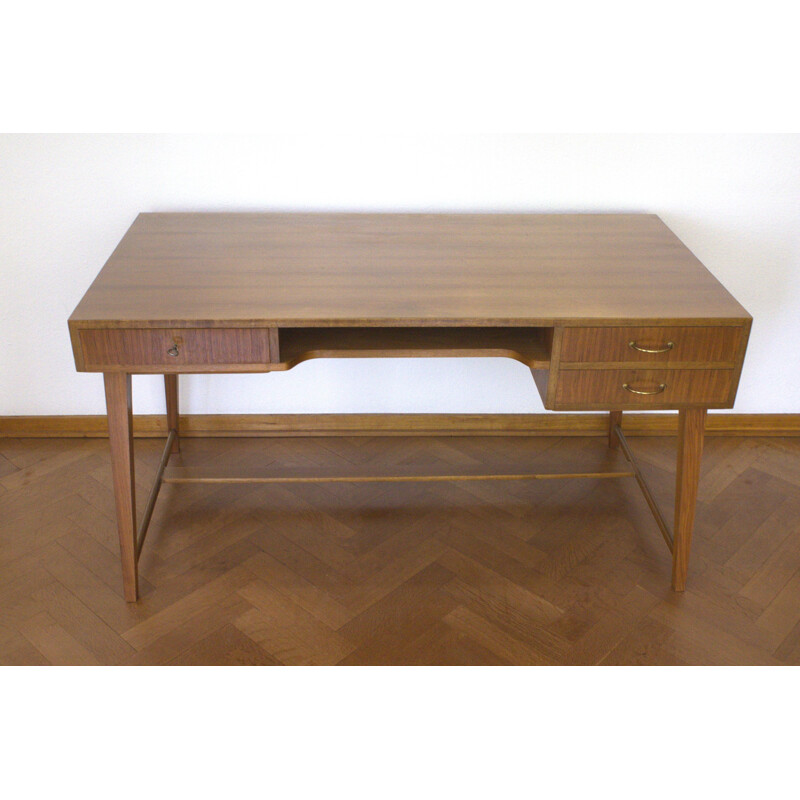 Walnut Desk by Georg Satink for WK Moebel, Model 468 - 1950s