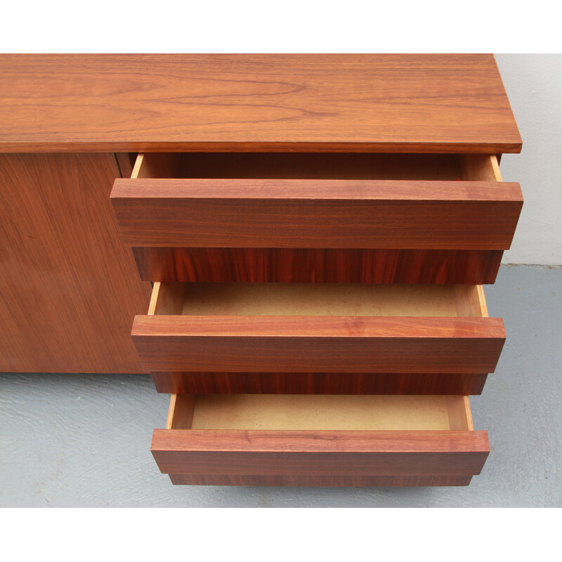 Vintage sideboard in walnut and metal legs, 1960