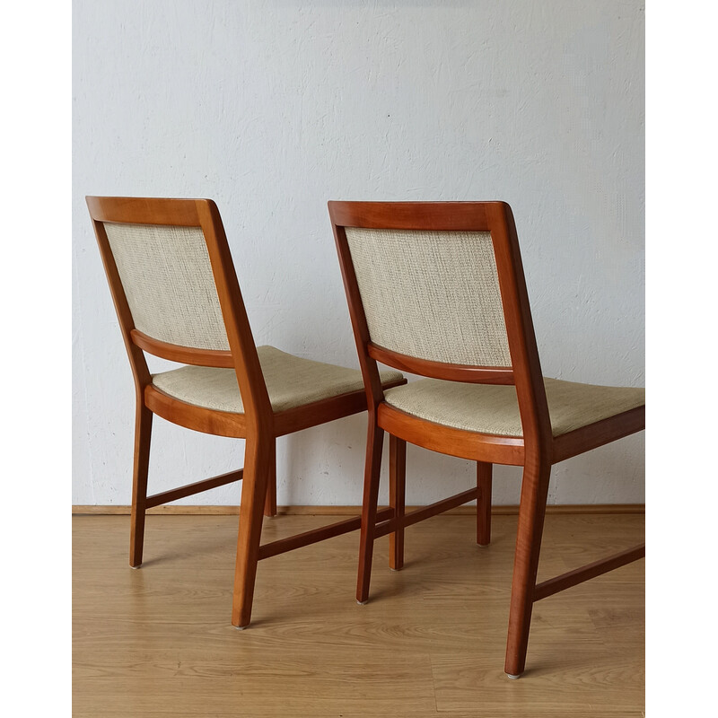 Paar vintage teakhouten stoelen, 1970