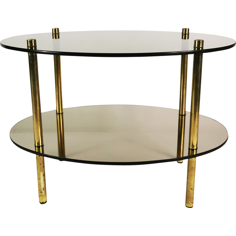 table basse vintage minimaliste - ovale