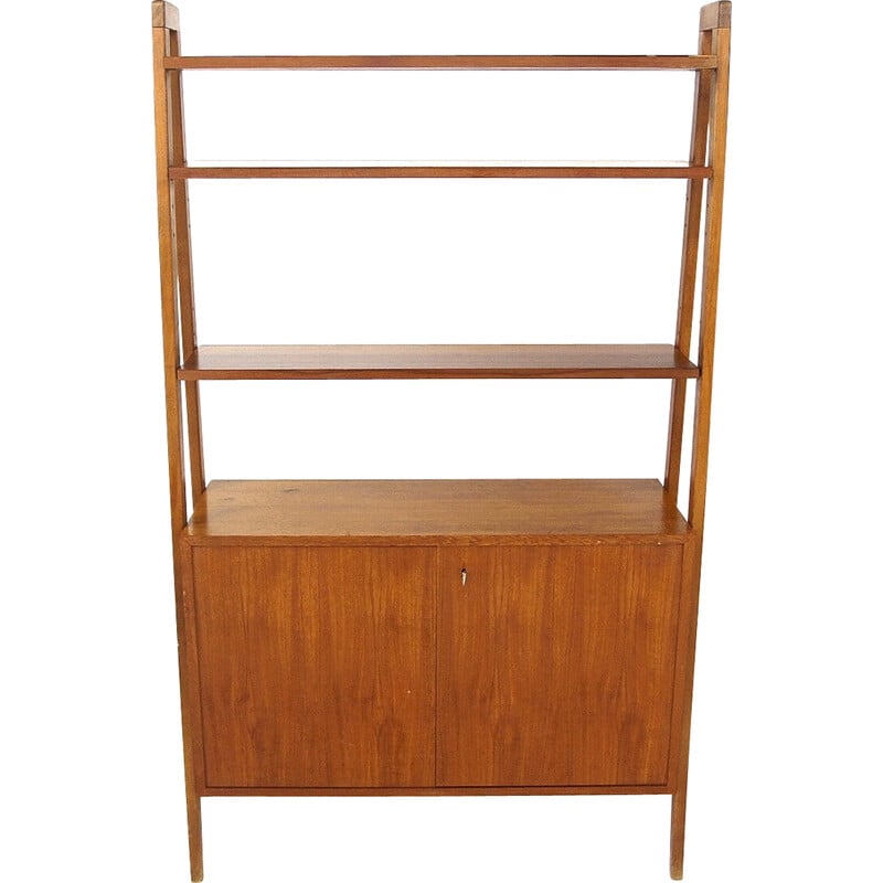 Scandinavische vintage "Tema" teakhouten boekenkast van Möbel-Ikea, Zweden 1960