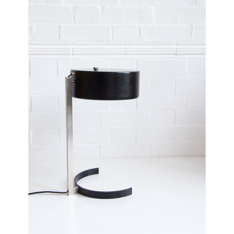 Black desk lamp by JJM Hoogervorst for Anvia - 1960s
