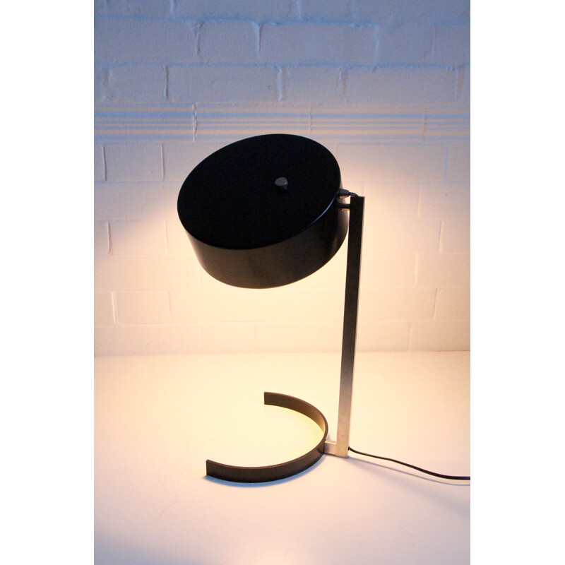 Black desk lamp by JJM Hoogervorst for Anvia - 1960s