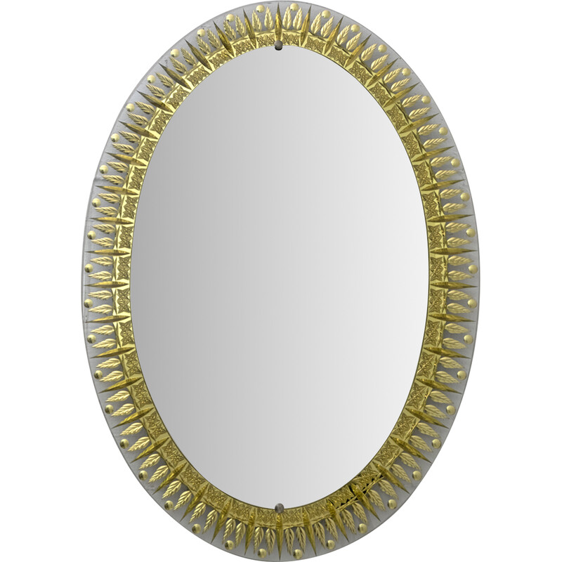 miroir doré et moulu - italien