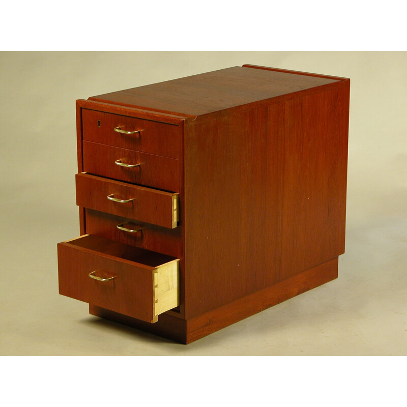 Mid century desk drawer section in teak - 1950s