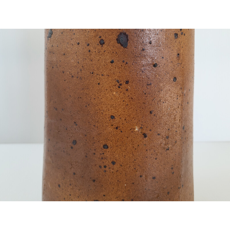 Vintage stoneware vase by Pierre Digan, 1960