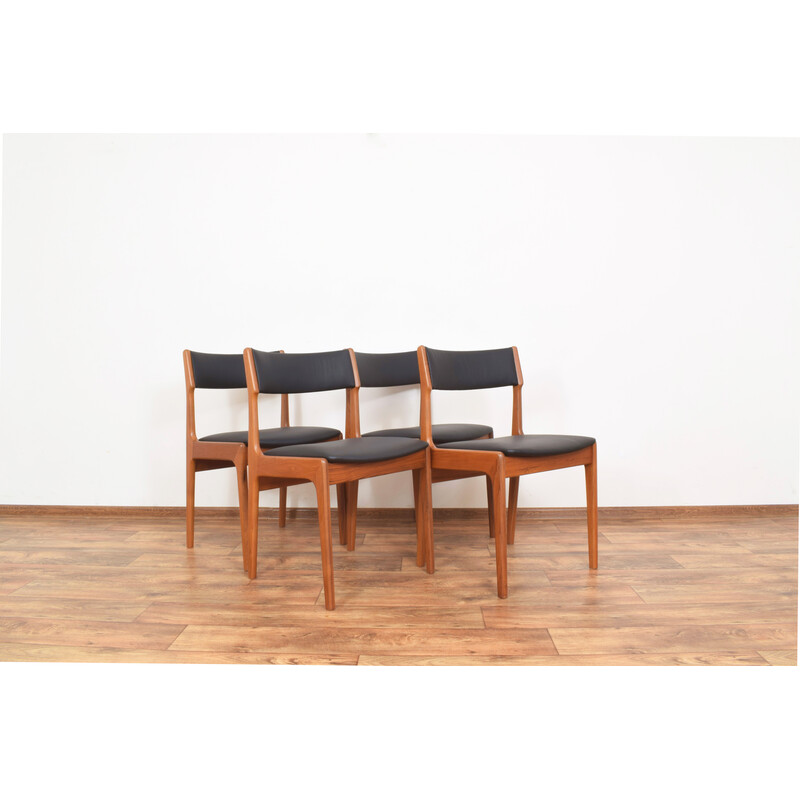 Set van 4 vintage teakhouten stoelen van Korup Stolefabrik, 1960