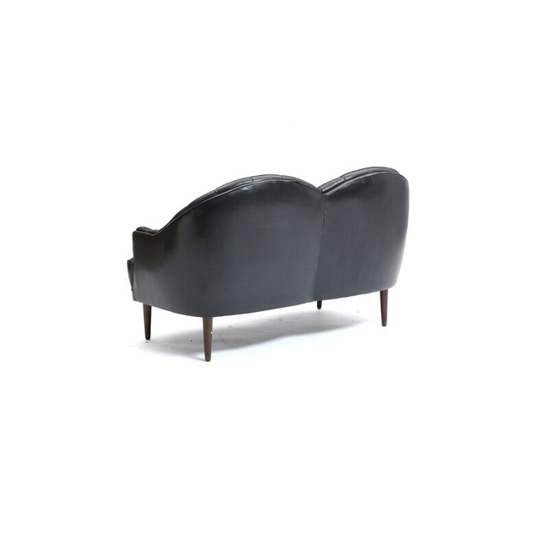 Danish leather sofa - 1950s