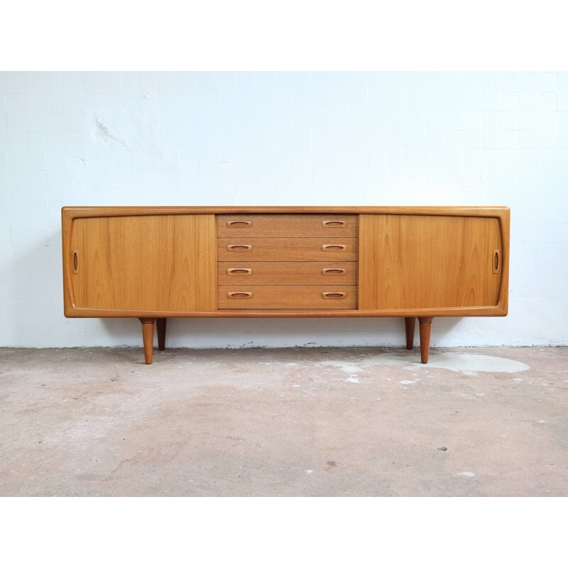 Sideboard in teak by HP Hansen, 220 cm - 1960s