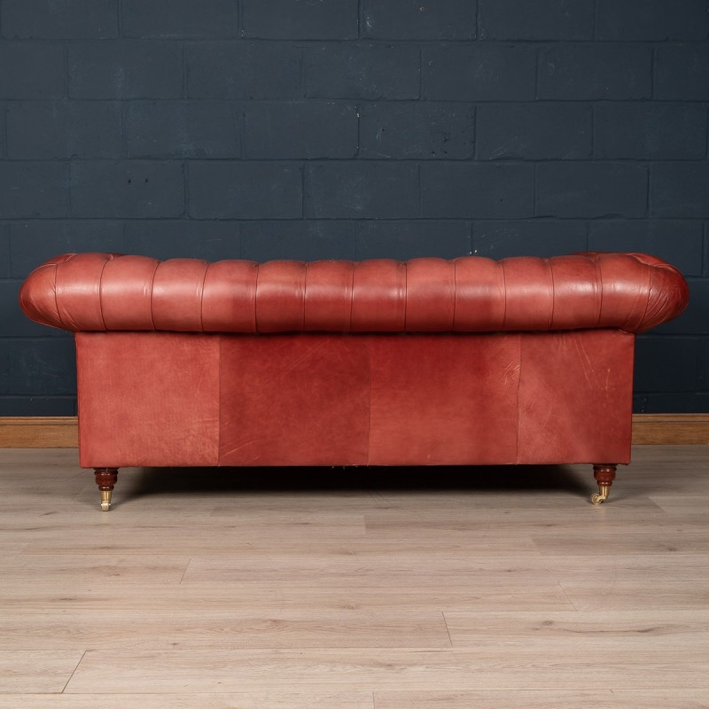 Canapé Chesterfield vintage en cuir, 1980