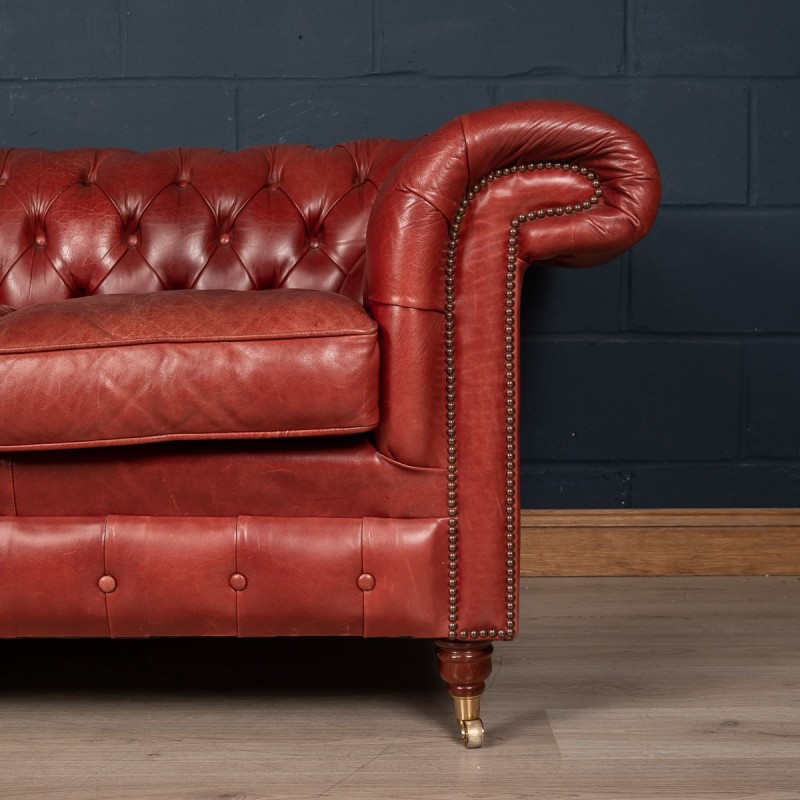 Canapé Chesterfield vintage en cuir, 1980