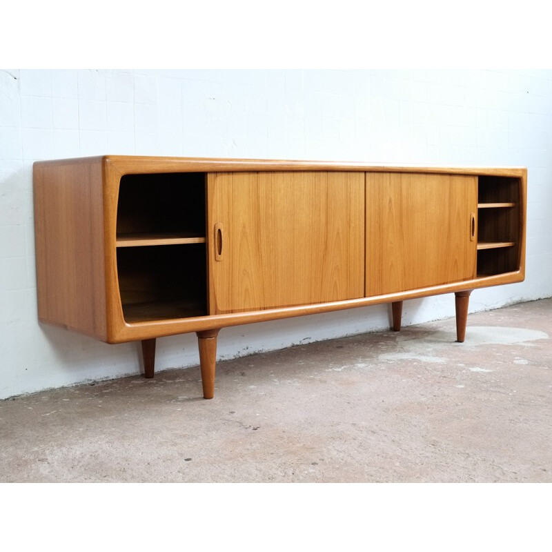 Sideboard in teak by HP Hansen, 220 cm - 1960s